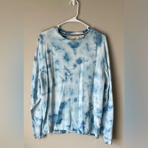 Weatherproof Blue Tie Dye Sweater size L